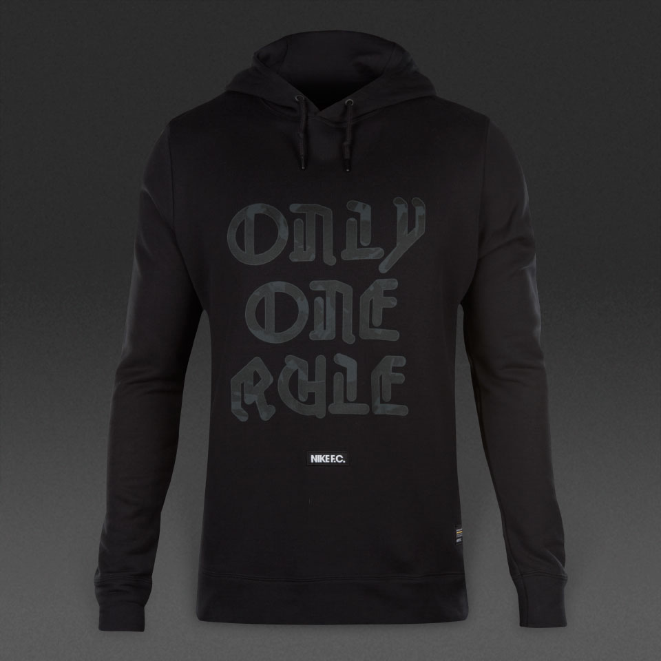 Nike F.C. Pullover Hoody Black / Deep Royal Blue for Men